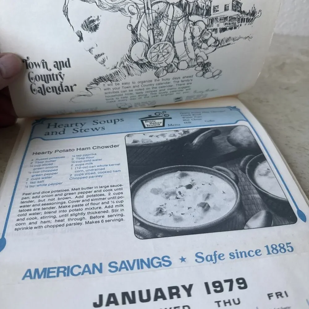 Vintage Advertising Calendar AMERICAN SAVINGS BANK / CALIFORNIA 1979 11” X 8”